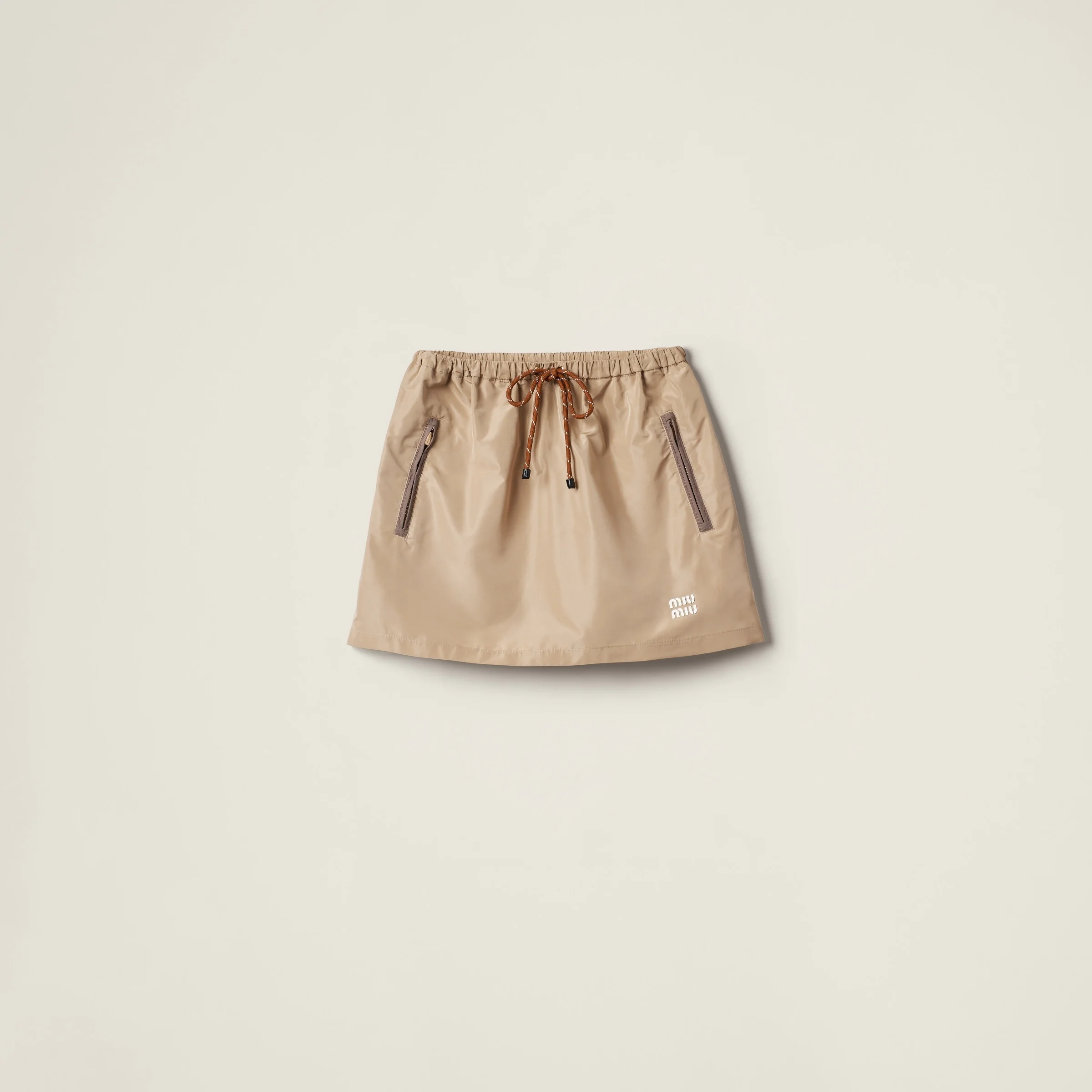 Technical fabric miniskirt - 1