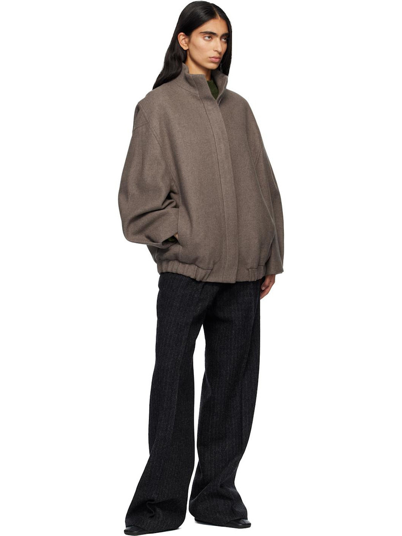 Dries Van Noten Taupe Loose Fit Jacket outlook