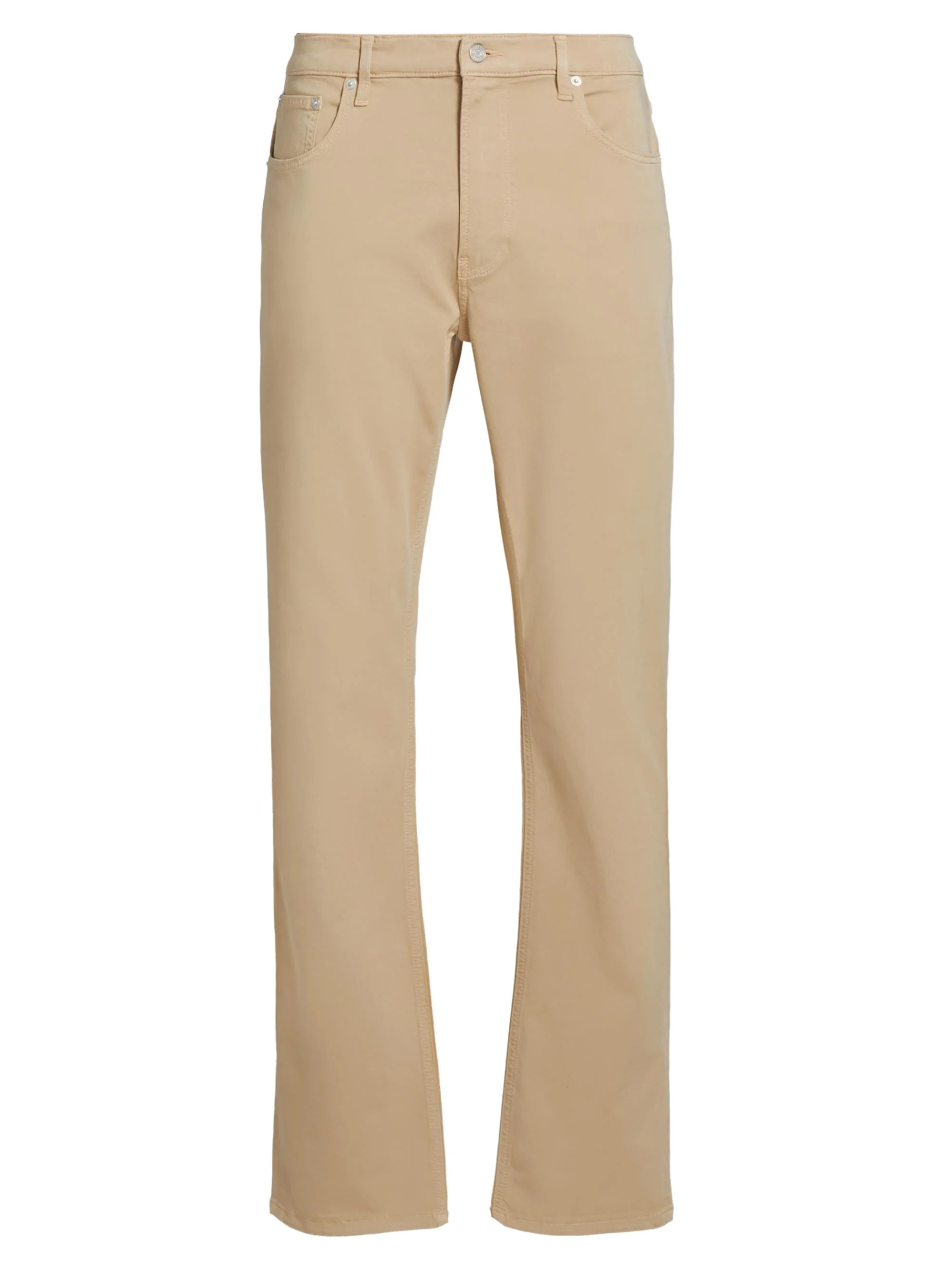 Men's Modern Straight-Leg Pants - Beige - 1