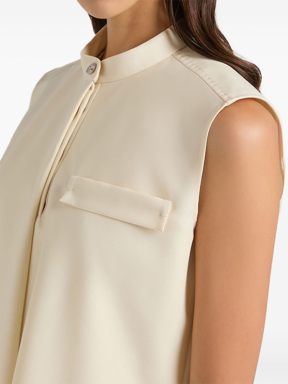 ruffle-detailing top - 4