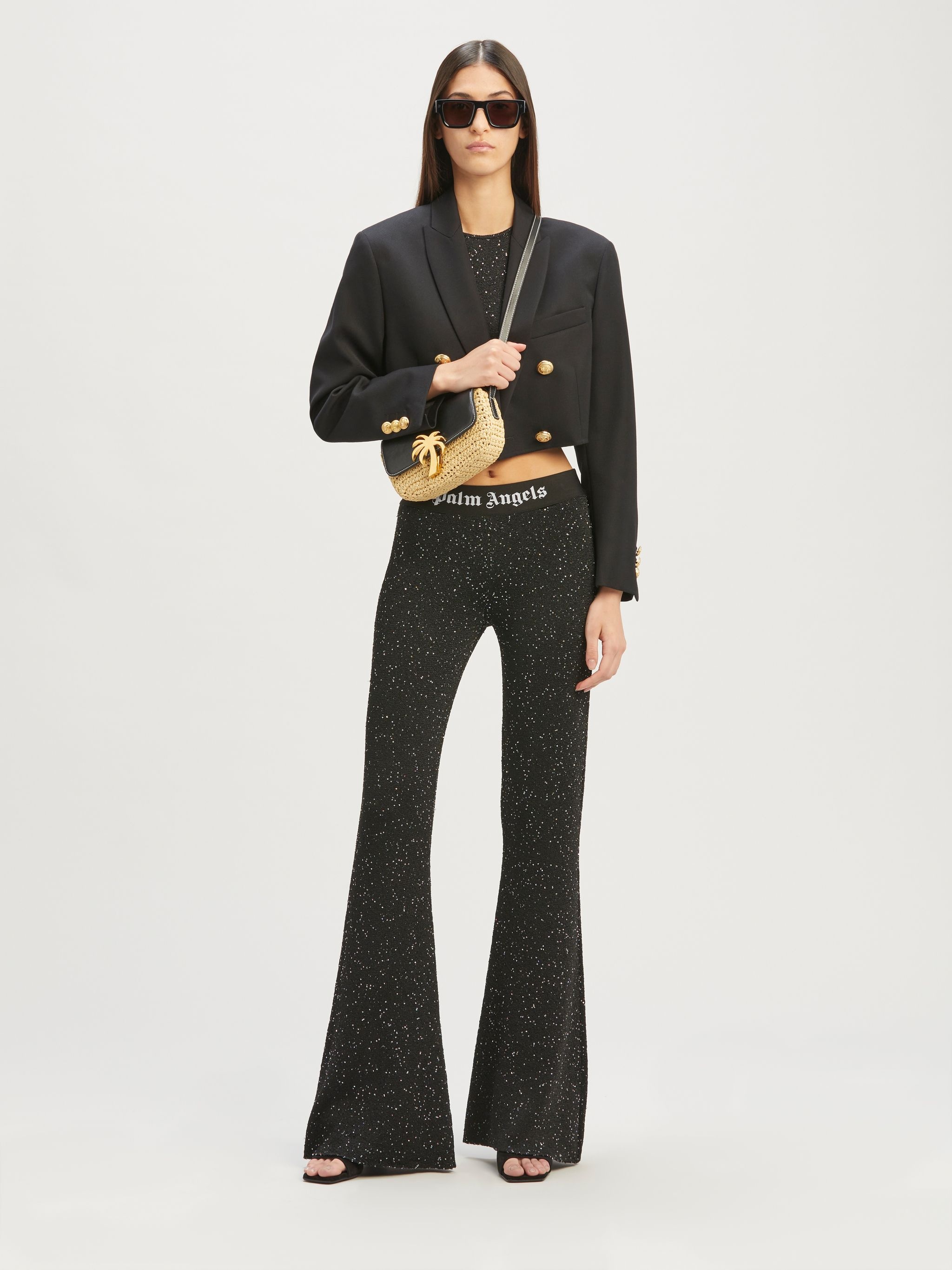Palm Angels Palm Angels Woman Black Polyester Blend