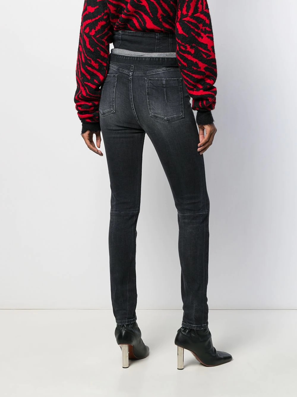 high-waist skinny jeans - 4