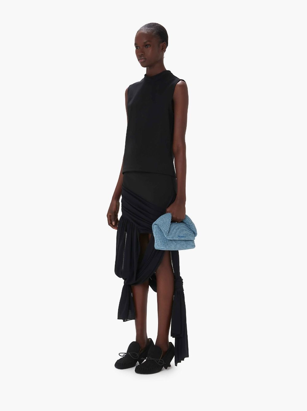 LARGE TWISTER - RAFFIA TOP HANDLE BAG - 6