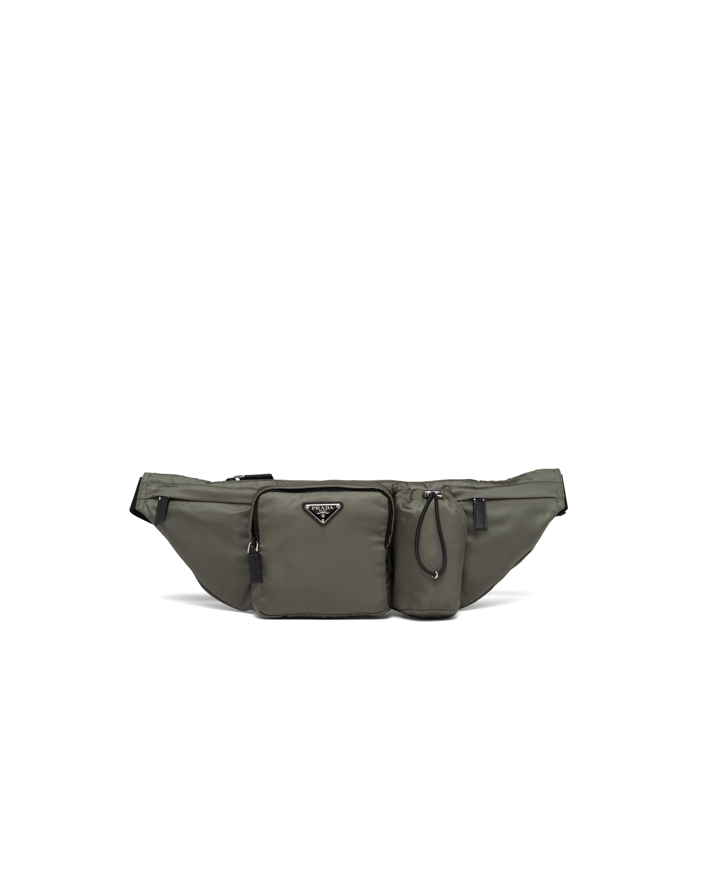 Re-Nylon and Saffiano leather belt bag - 1