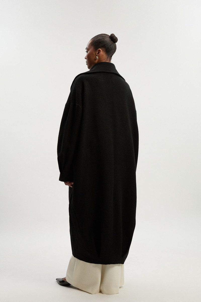 Plus Size Compact Wool Blend Oversized Knit Coatigan 5