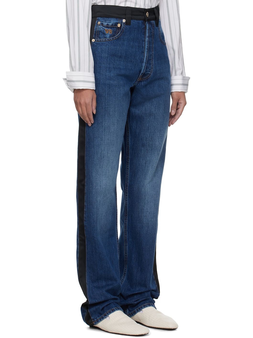 Blue & Black Echo Jeans - 2
