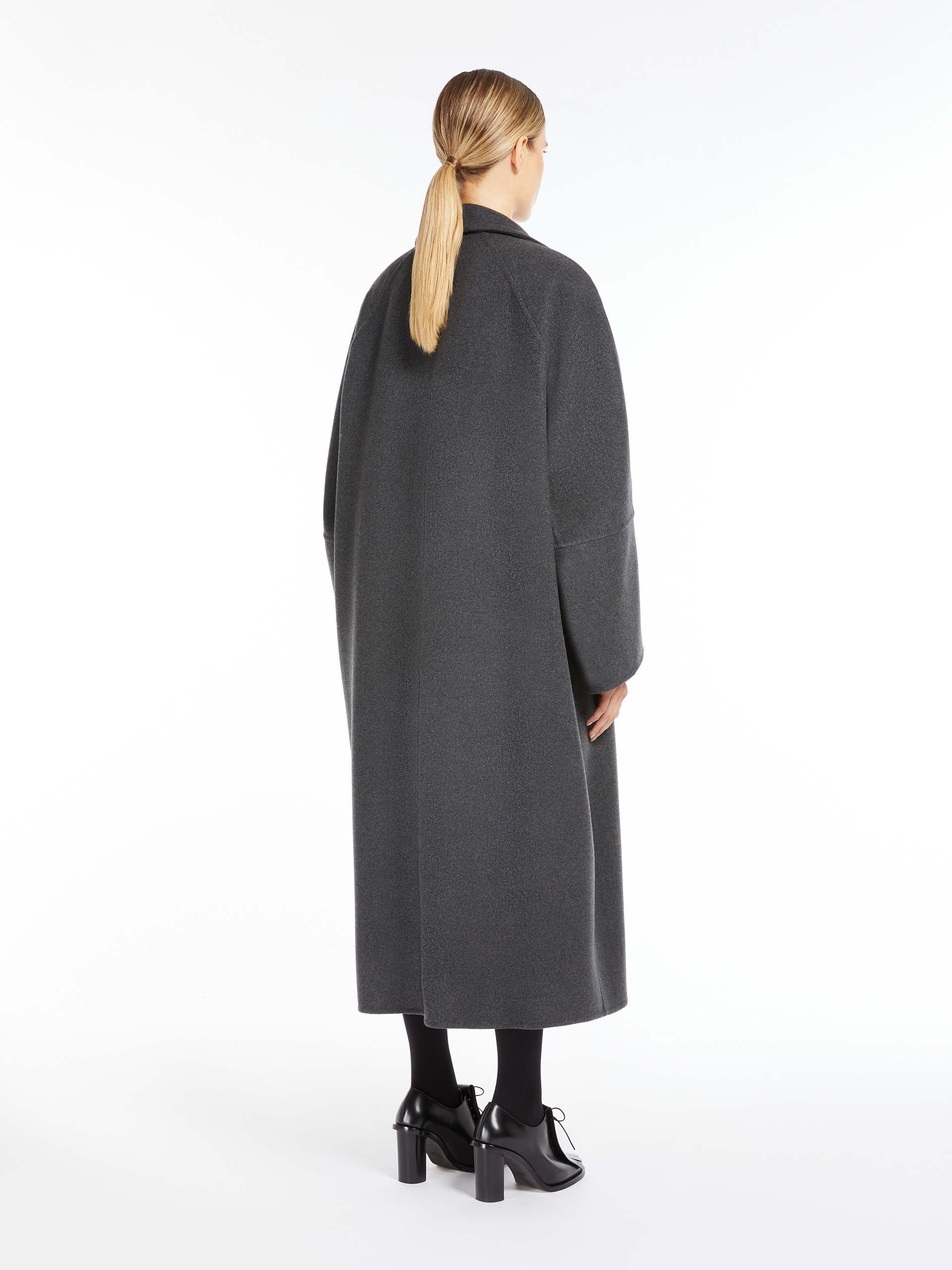 ASBURGO1234 Oversized wool and cashmere coat - 4