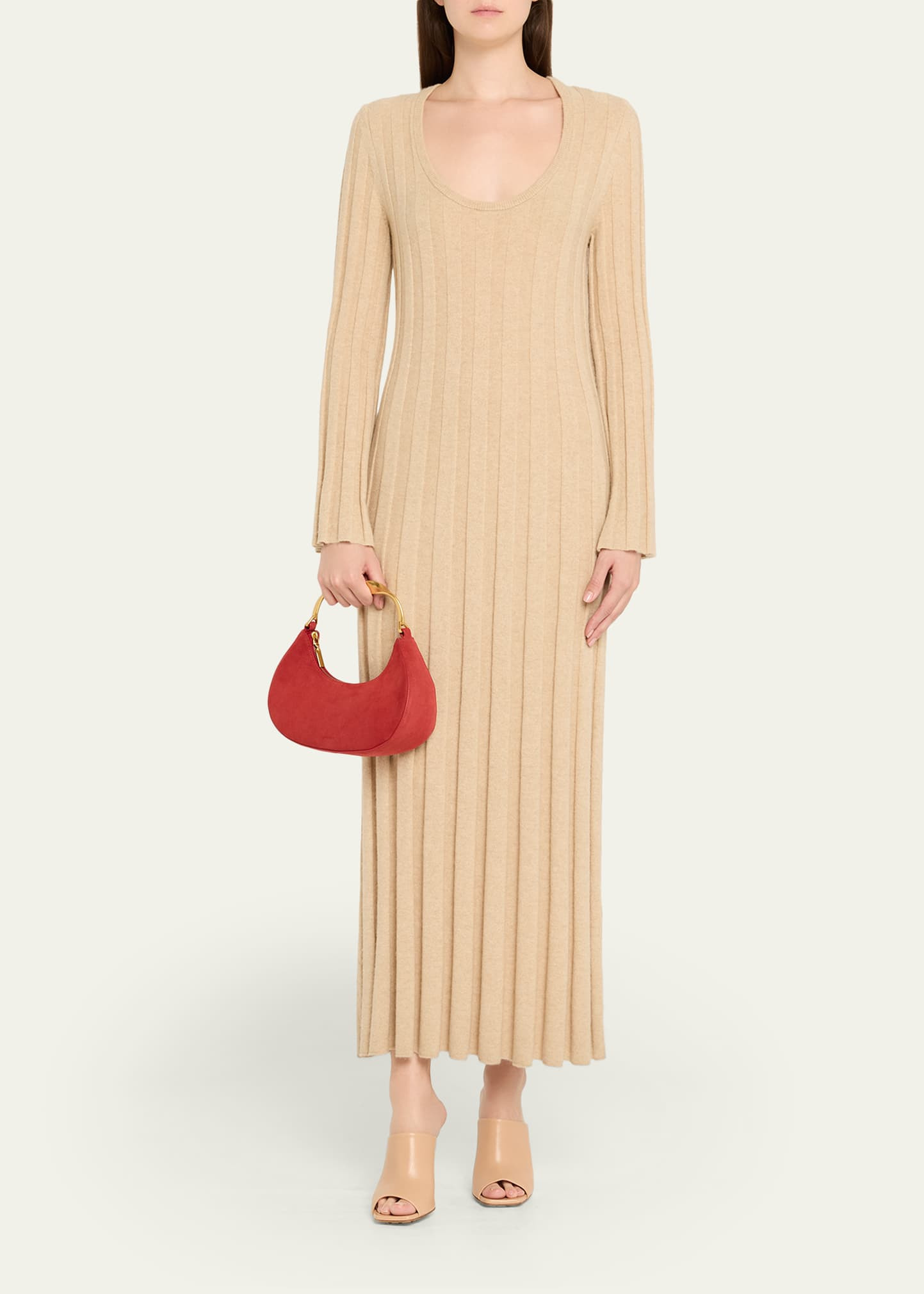 Nixi Suede Twist Top-Handle Bag - 6