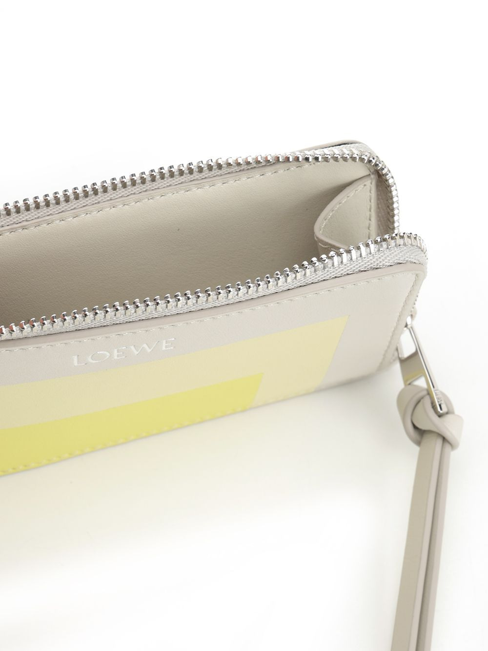 Card Holder With Coin Purse Small Leather Goods White - 4