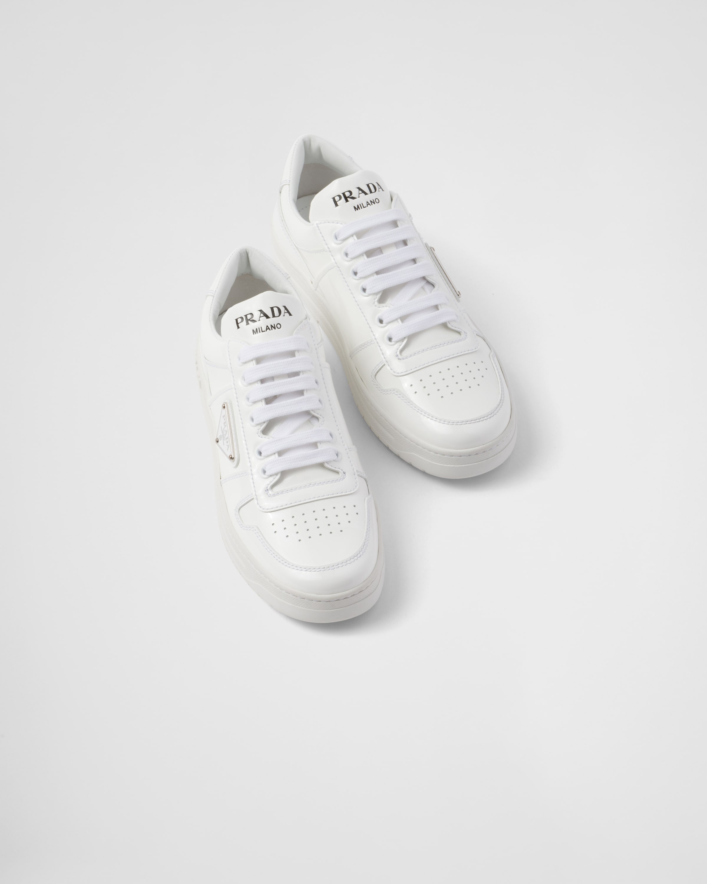 Prada Downtown patent leather sneakers | REVERSIBLE