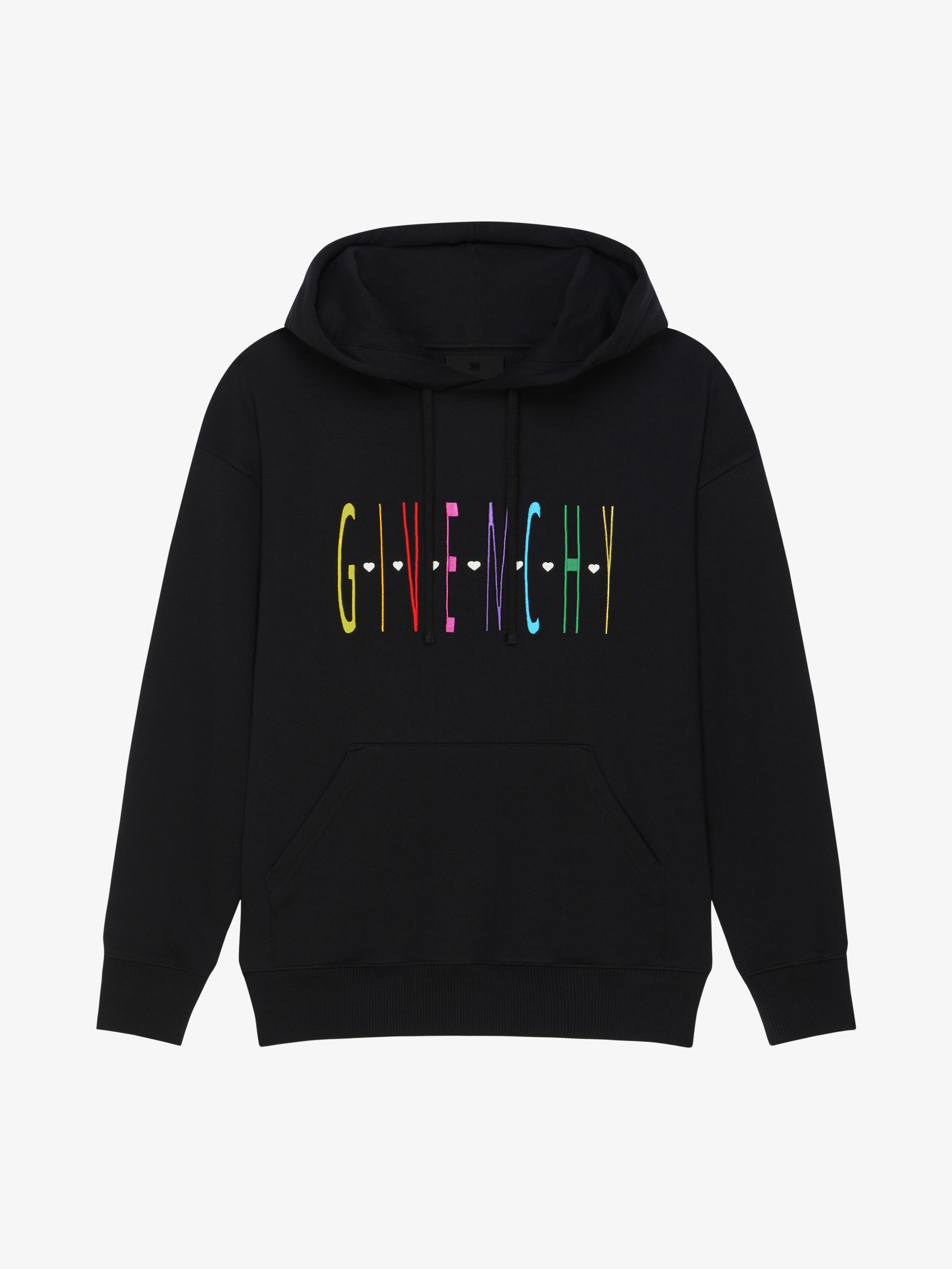 GIVENCHY REGULAR FIT HOODIE IN COTTON JERSEY - 1