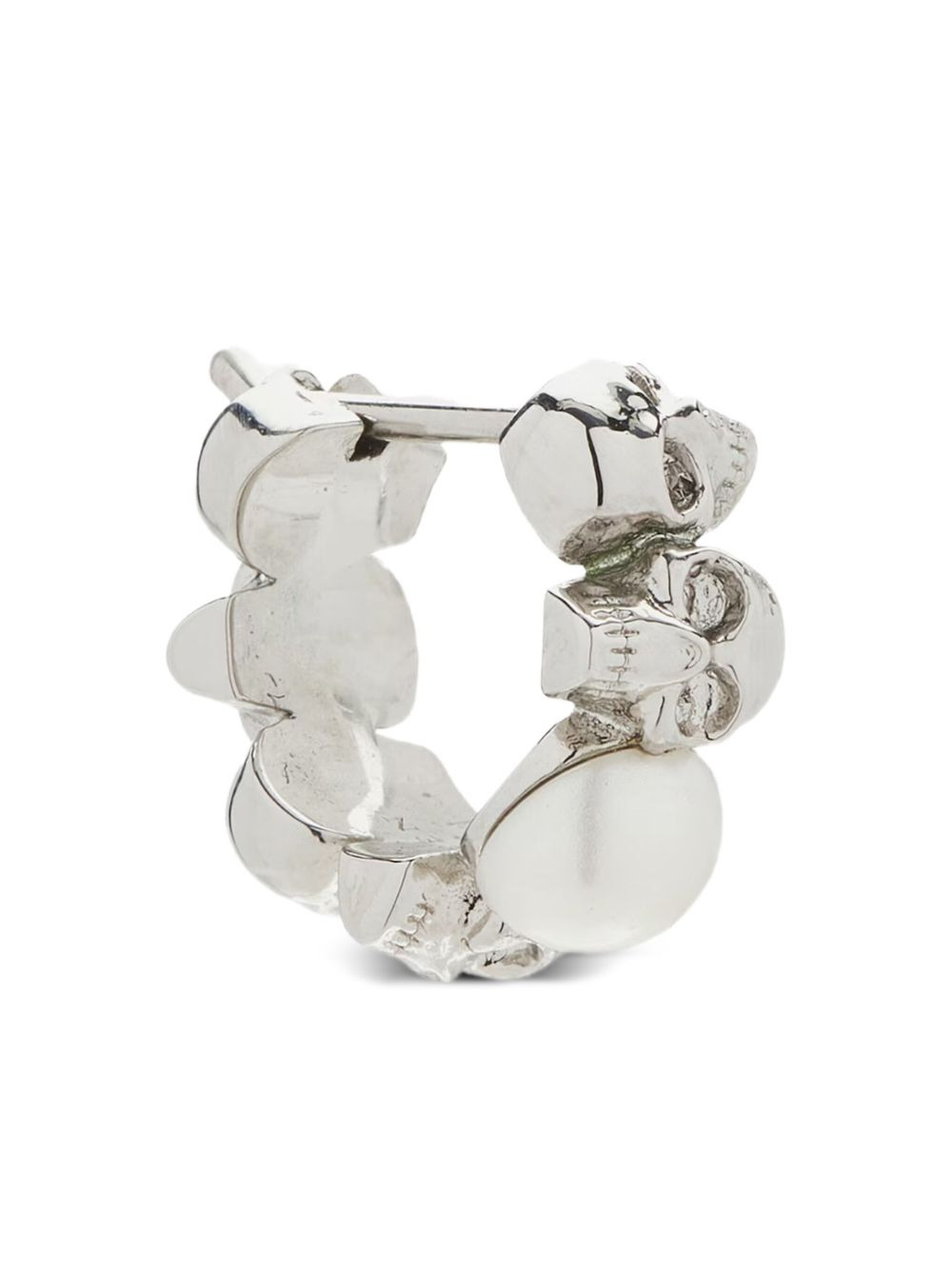 skull pearl-embellished earring - 3