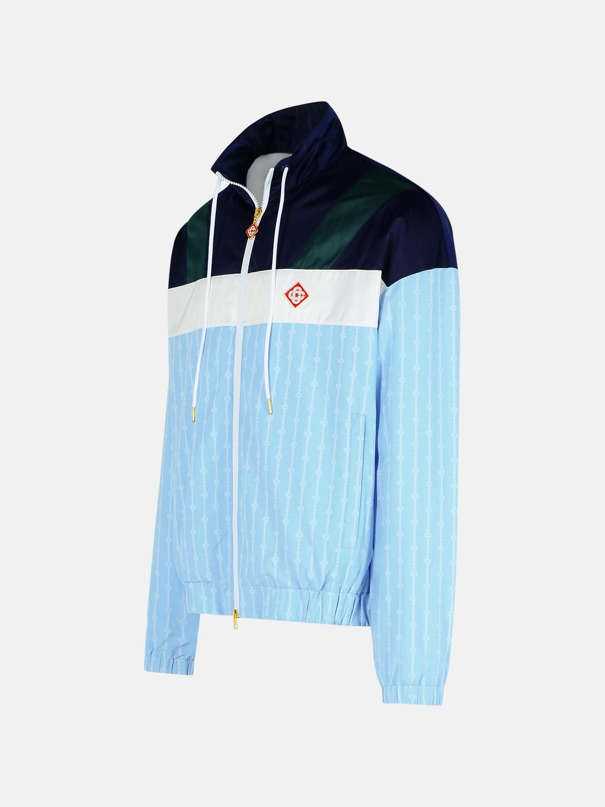 'TRACK' BLUE ACRYLIC JACKET - 2