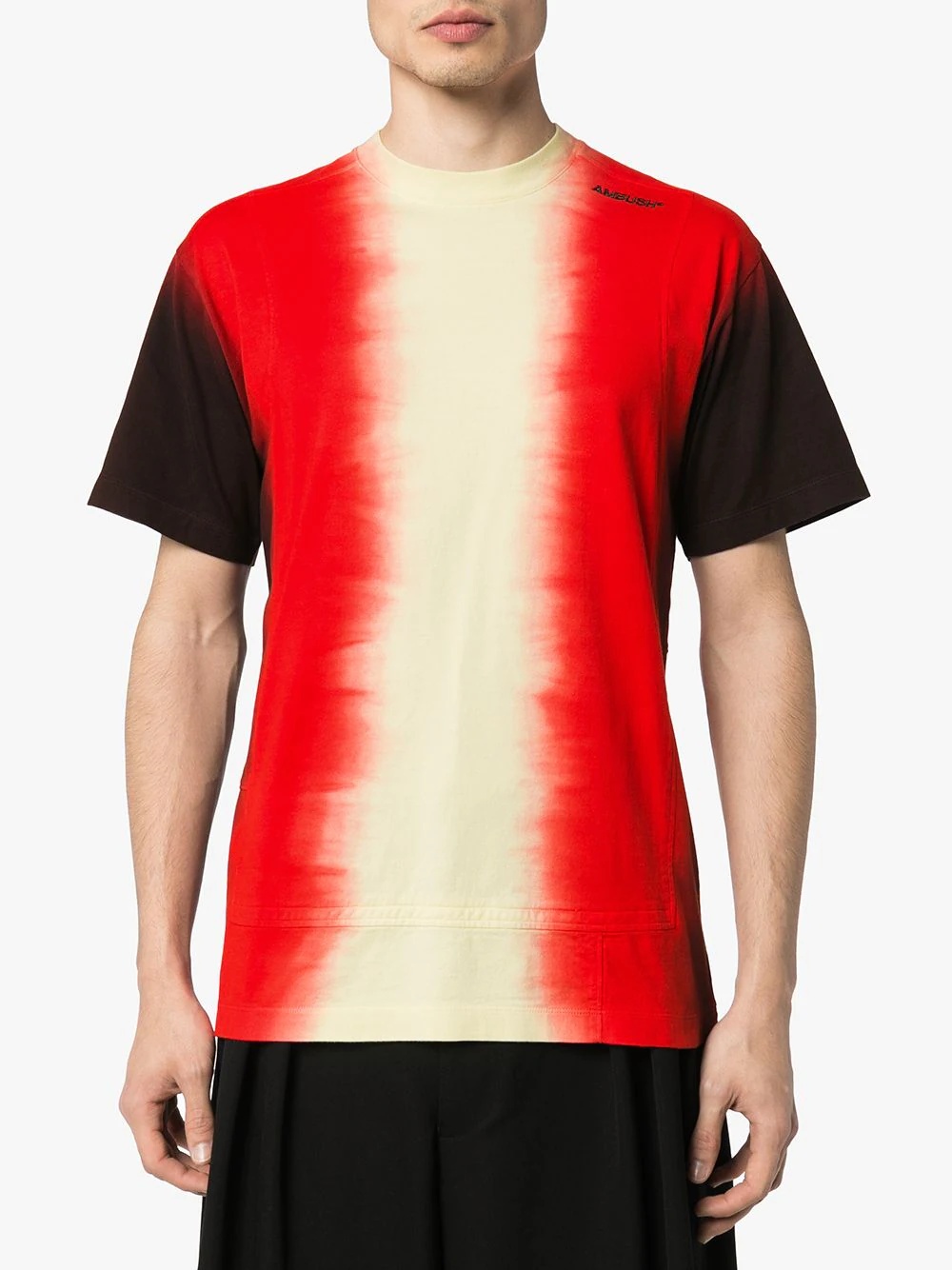 tie-dye panel T-shirt - 3
