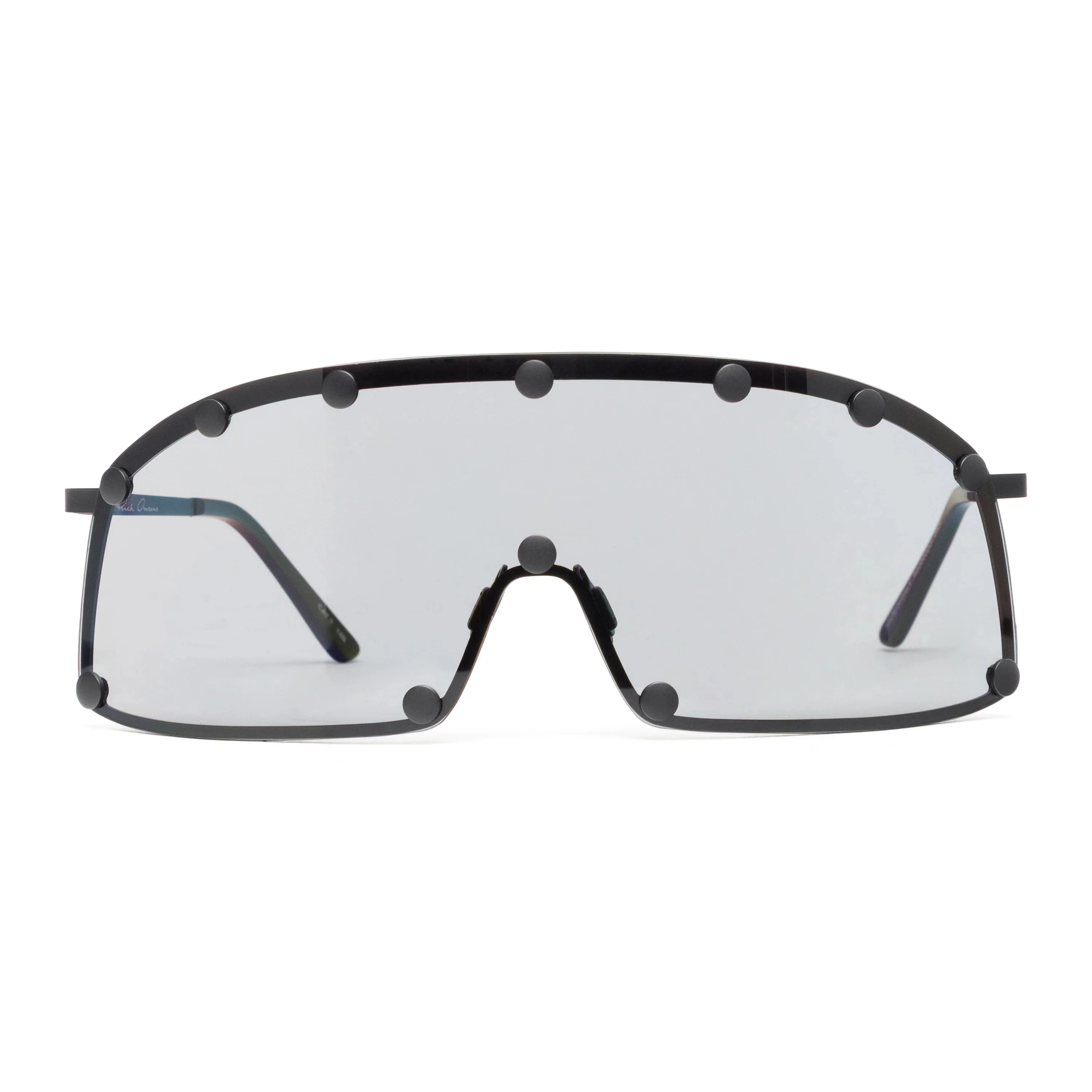 Rick Owens DRKSHDW Sunglasses Shielding Black Temple/Black Lens - 1
