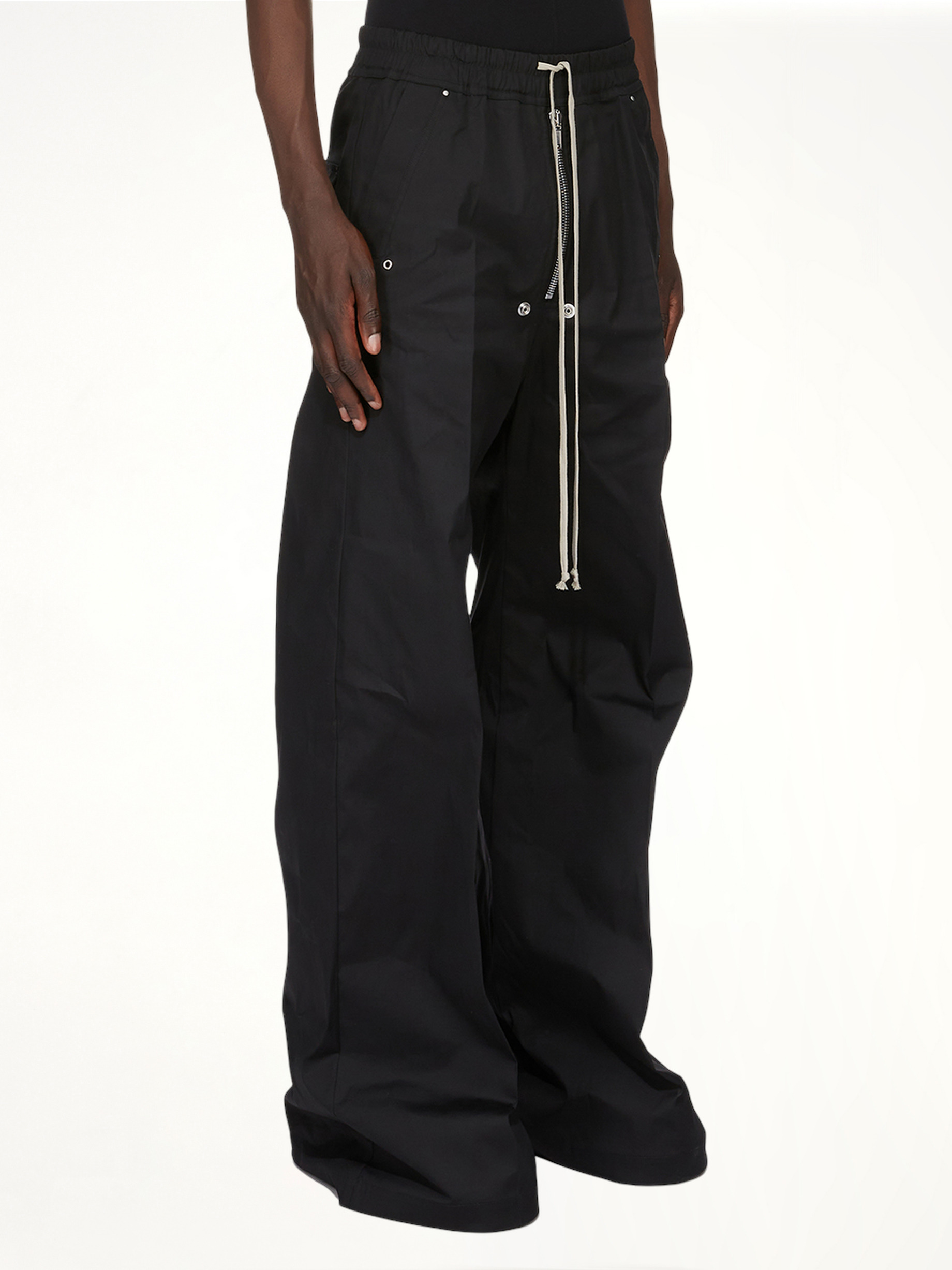 Wide Bela Pants in Black - 8