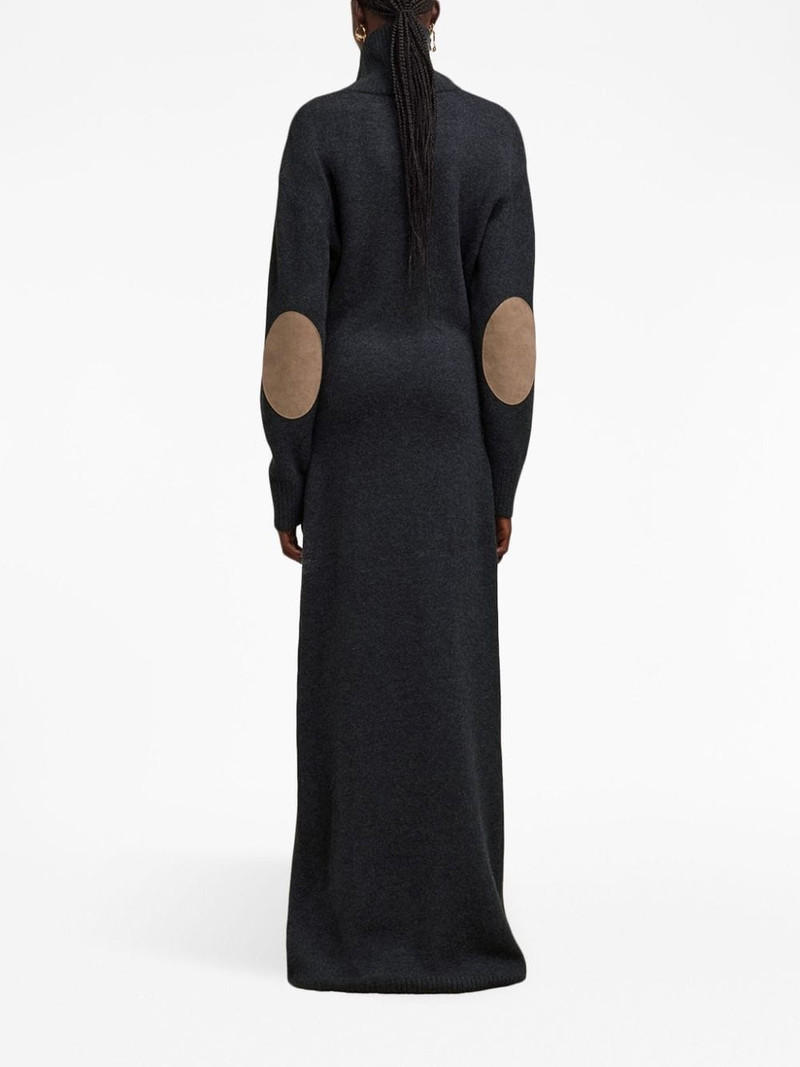 elbow-patch knitted maxi dress 4