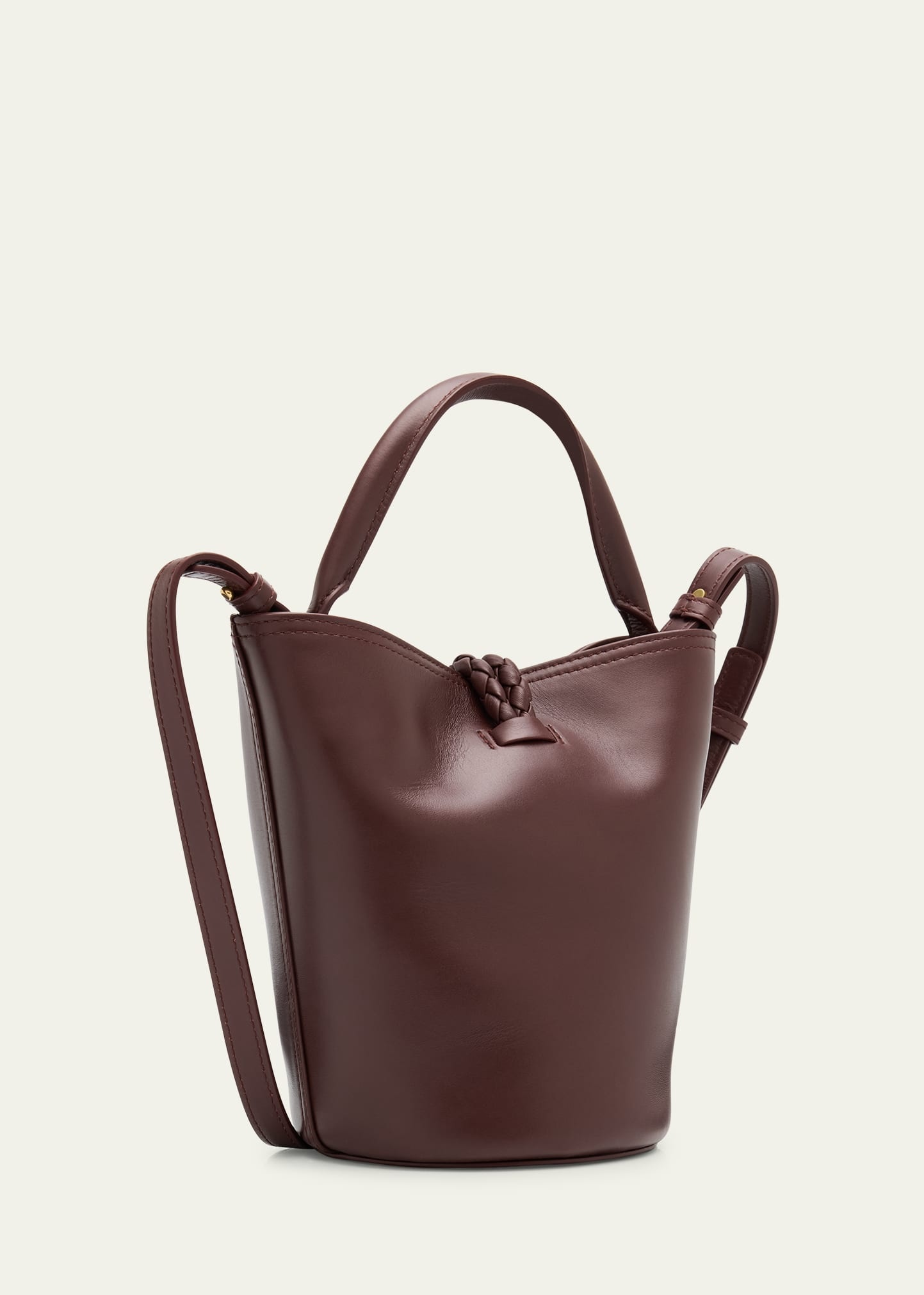 Liberta Mini Leather Bucket Bag - 3