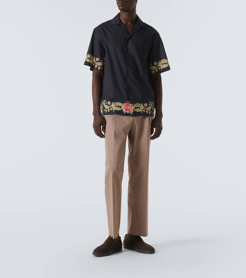 Etro Floral cotton bowling shirt outlook
