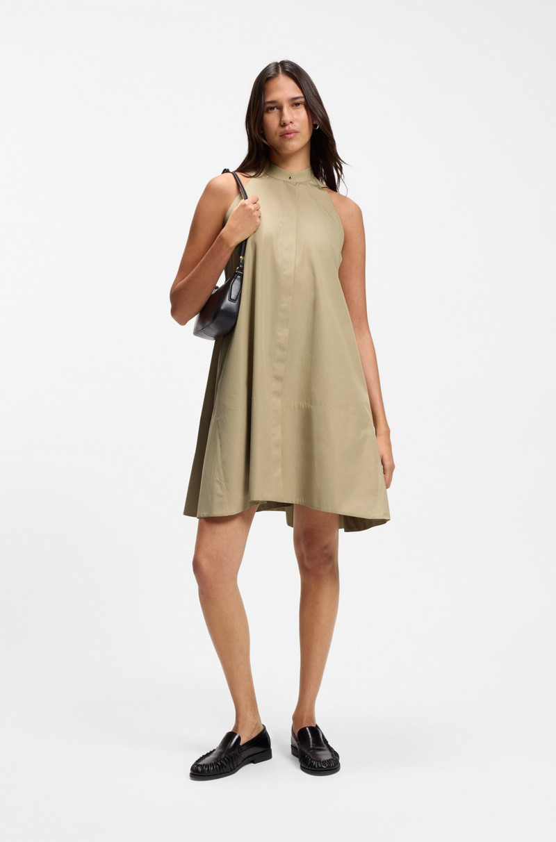 BOSS RELAXED-FIT DRESS IN COTTON POPLIN outlook