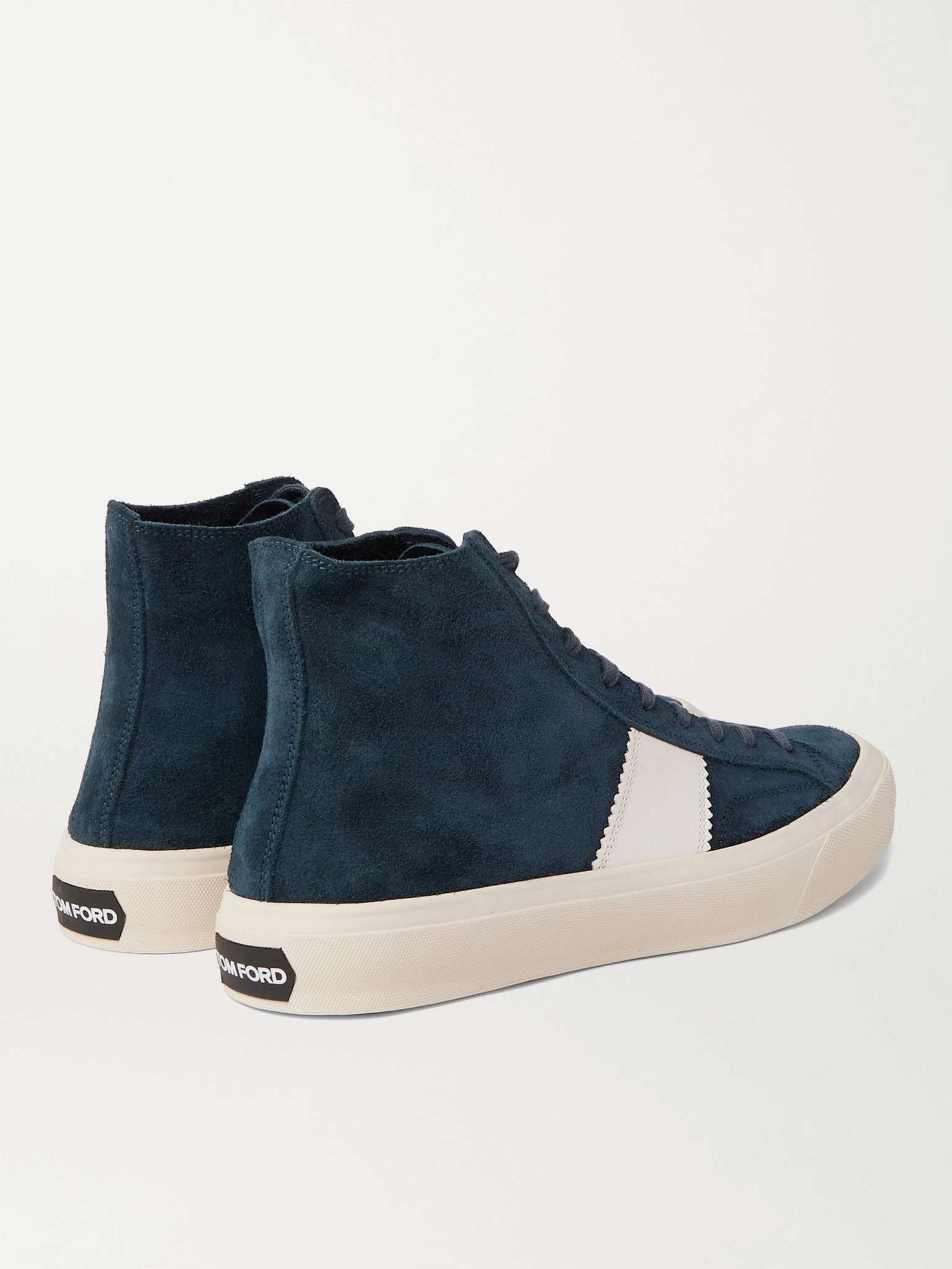 Cambridge Leather-Trimmed Suede High-Top Sneakers - 3