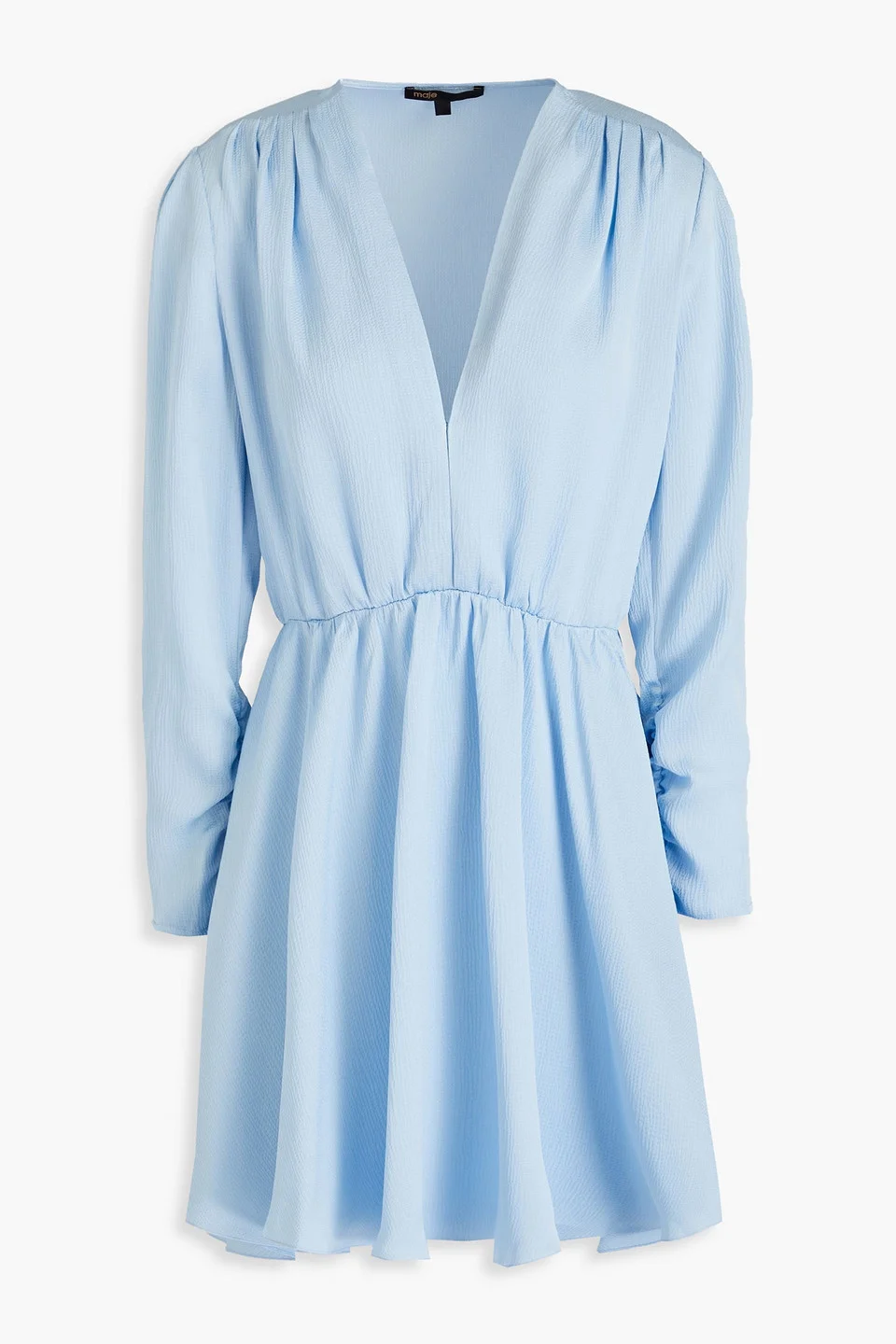 Hammered-crepe mini dress - 1