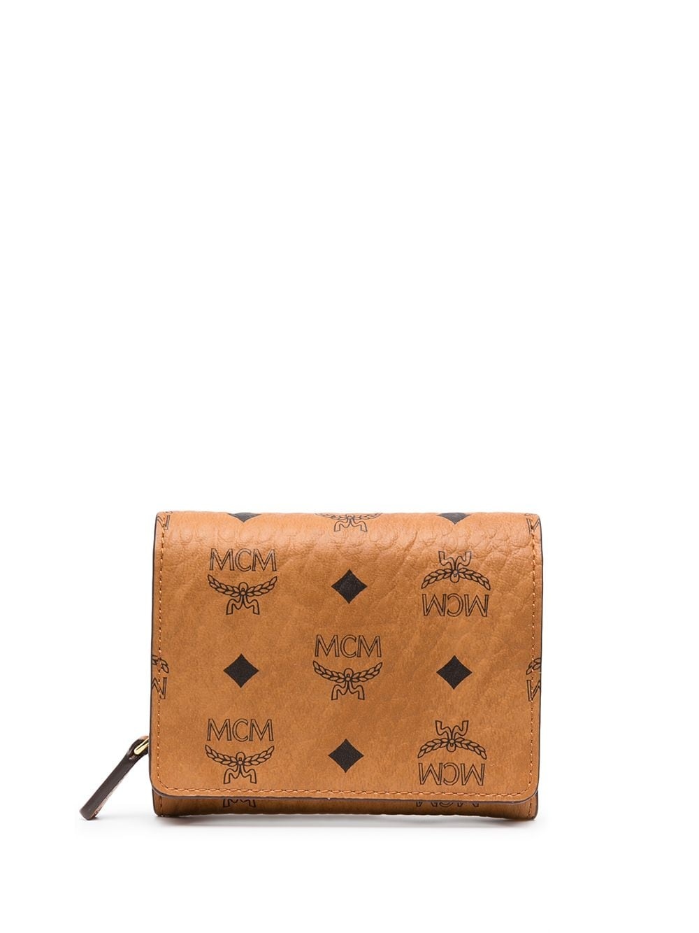 monogram-print billfold wallet - 1
