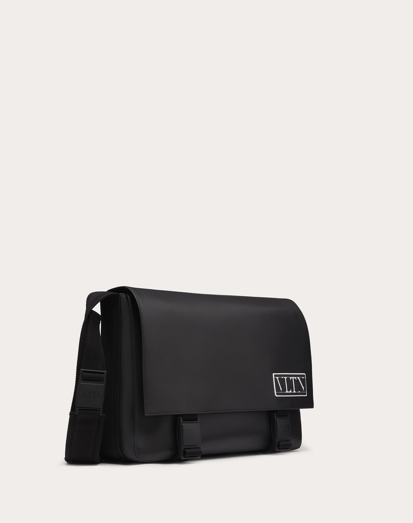 VLTN Tag Leather Crossbody Bag - 2