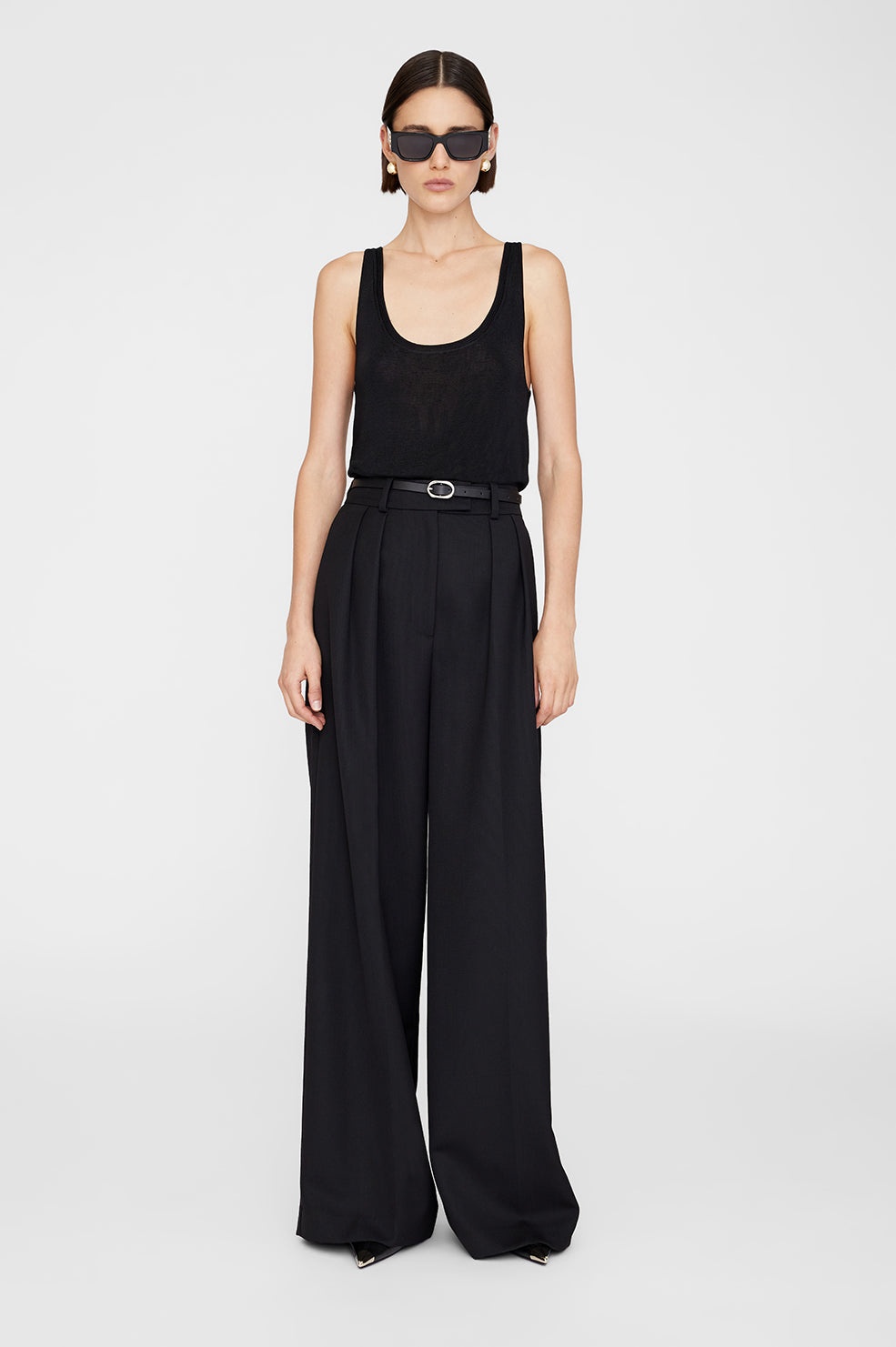 Mini Signature Link Belt - Black With Silver - 2