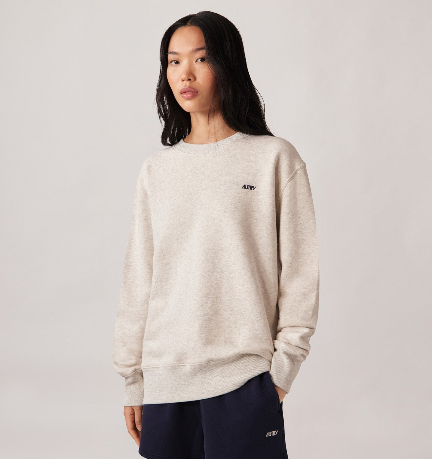 EMBROIDERED AUTRY LOGO CREWNECK SWEATSHIRT WOMAN - 2
