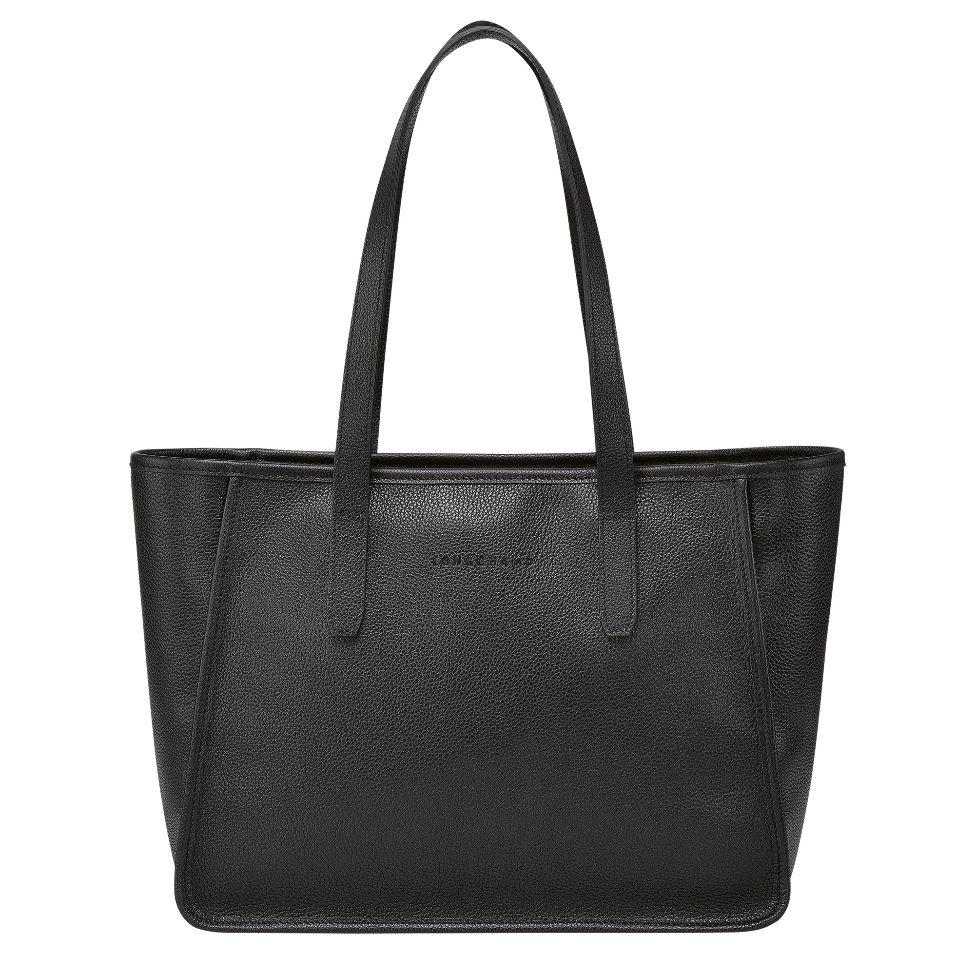 Le Foulonné L Tote bag Black - Leather - 1