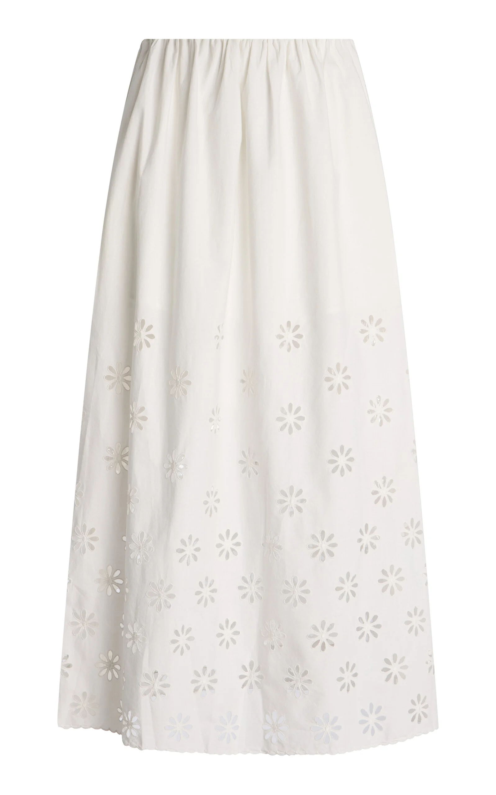 Exclusive Riviera Cecilia Cotton Maxi Skirt white - 1