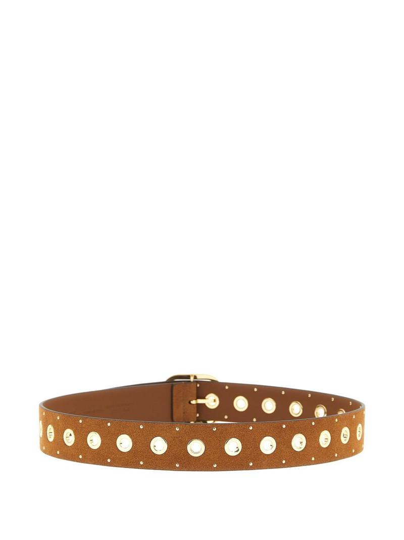 PINKO studded cut-out leather belt outlook