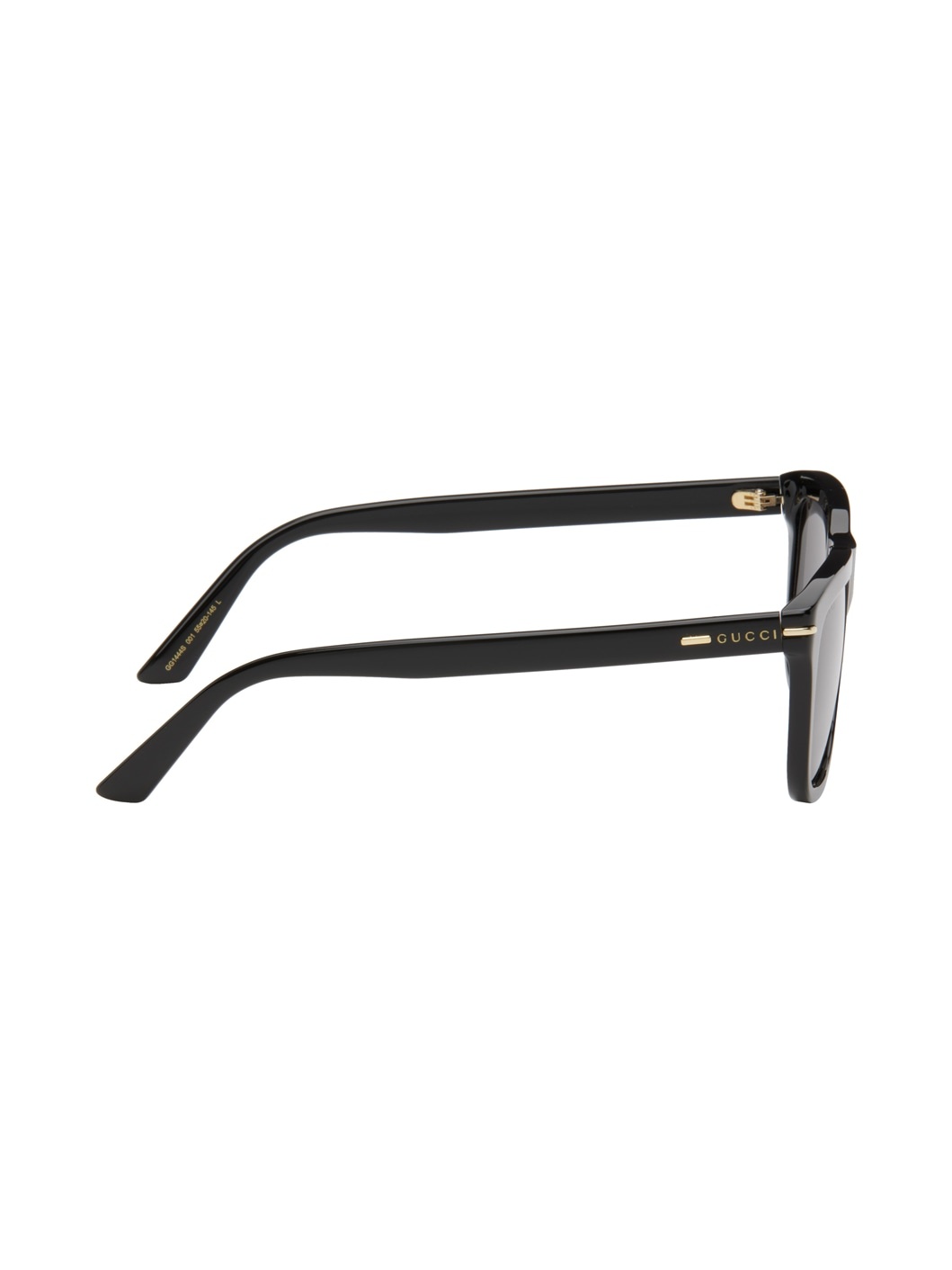 Black Rectangular Sunglasses - 2