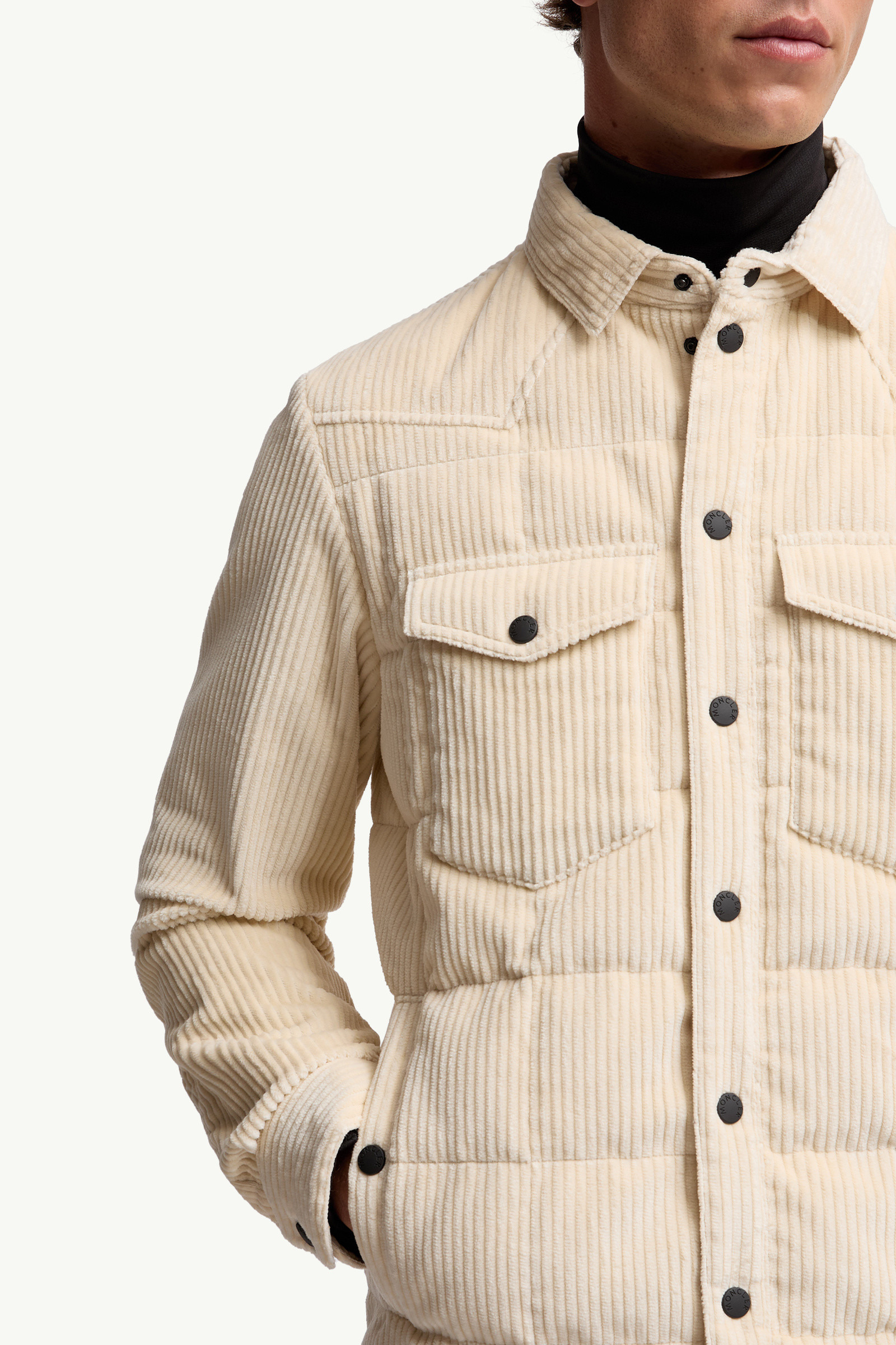 Gelt Corduroy Down Shirt Jacket - 7