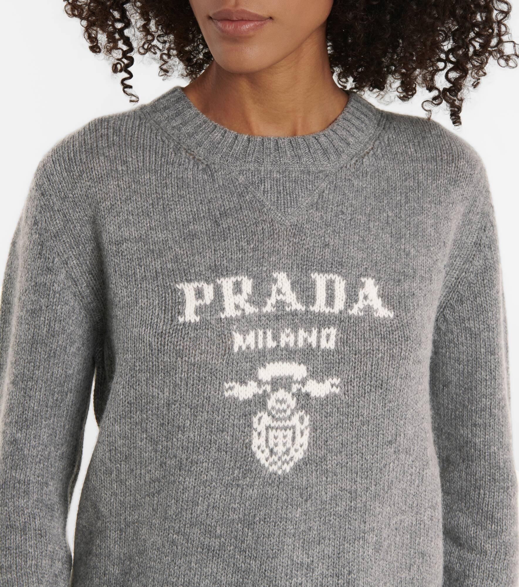 Logo wool and cashmere sweater - 4