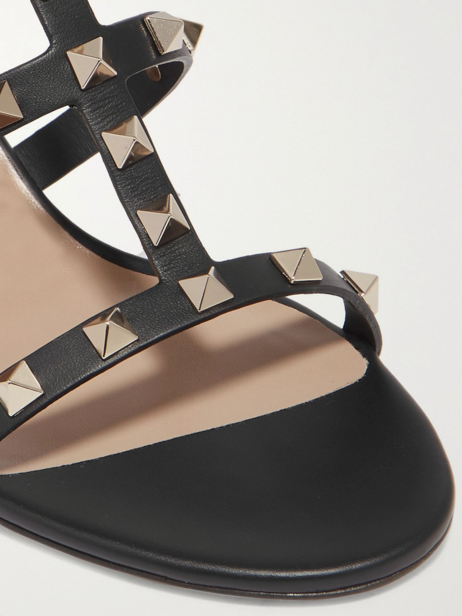 Rockstud 60 leather sandals Black - 4