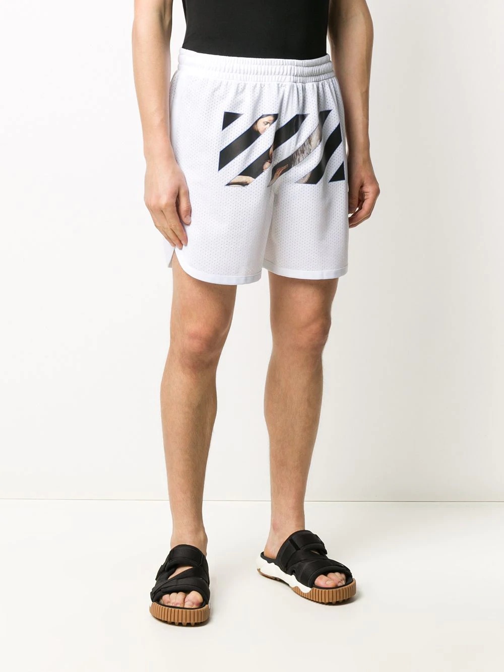 Caravaggio Angel mesh shorts - 3