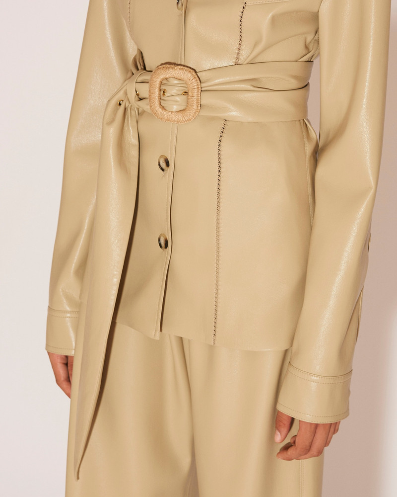 DAE RUSTIC - Vegan leather belt - Pebble 3