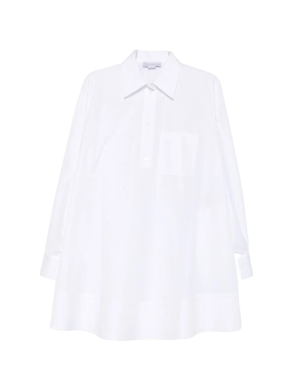 chest-pocket shirt mini dress - 1
