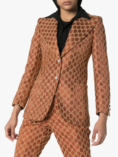 GUCCI GG Jacquard single-breasted blazer outlook