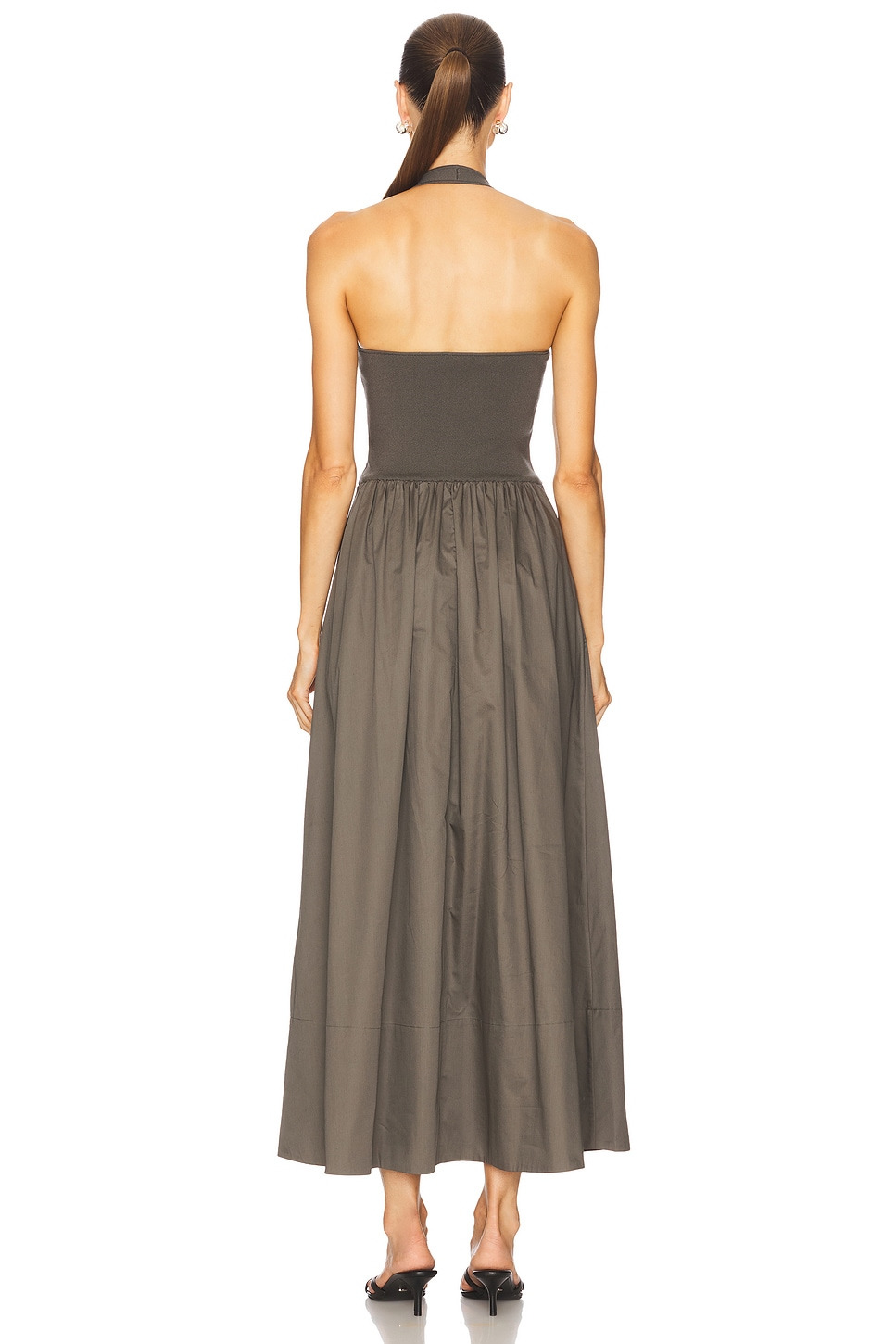 Halter Gathered Dress - 3