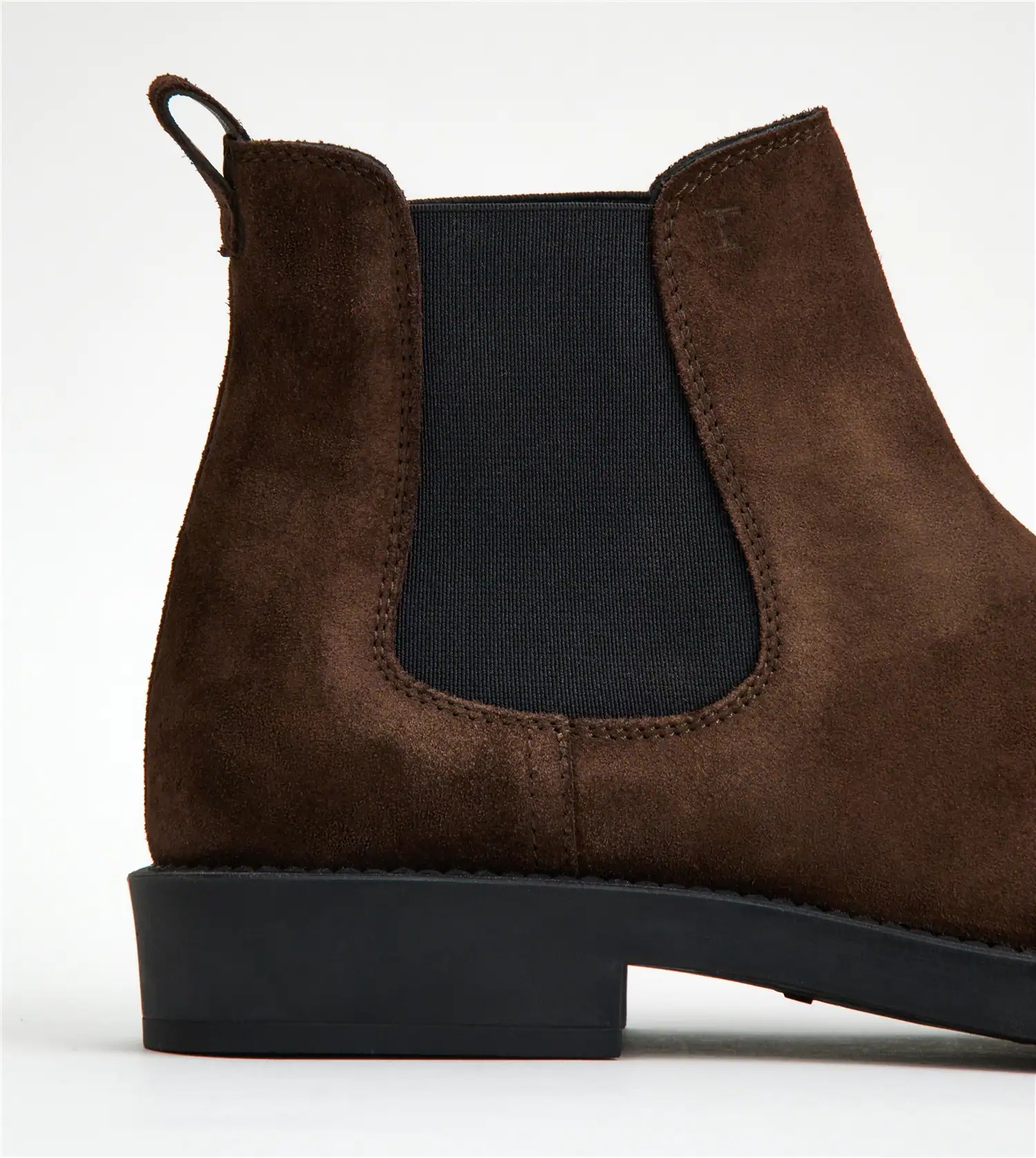 ANKLE BOOTS IN SUEDE - BROWN - 5