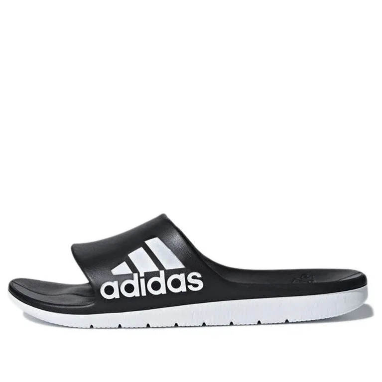 adidas Aqualette Cloudfoam Slippers 'Black White' CM7928 - 1