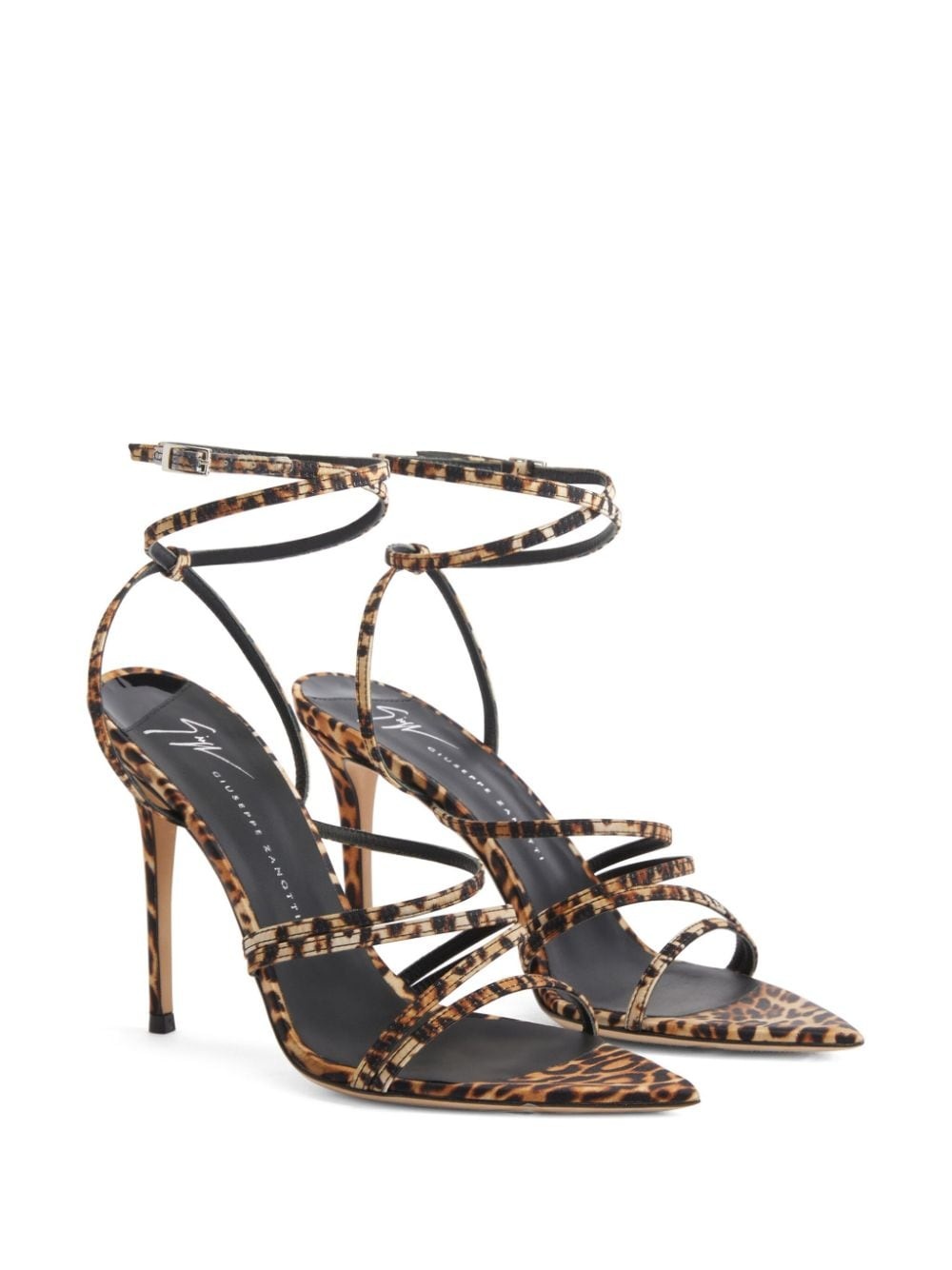 Intriigo Claire 90mm animal-print sandals - 2