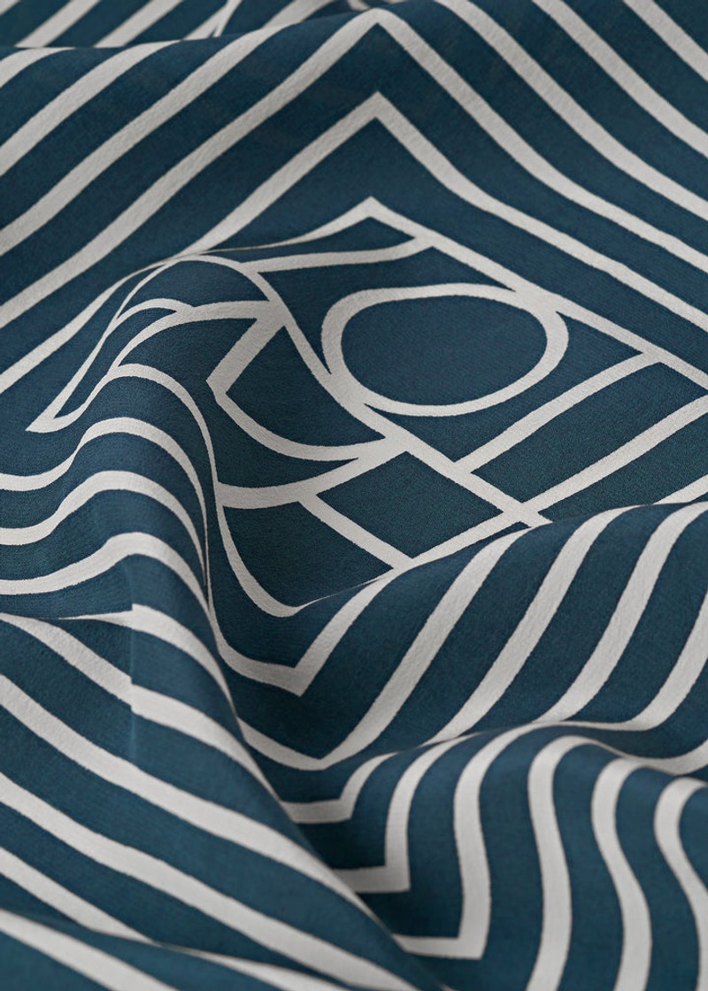 Signature monogram silk scarf dusk 5