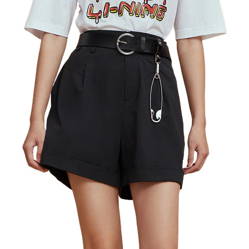 (WMNS) Li-Ning x Disney Graphic Shorts 'Black' AKSS120-2 - 3