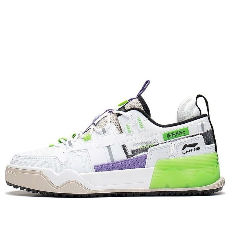 Li-Ning CF Flash Star 1.5 'White Green Purple' AGCS057-2 - 1