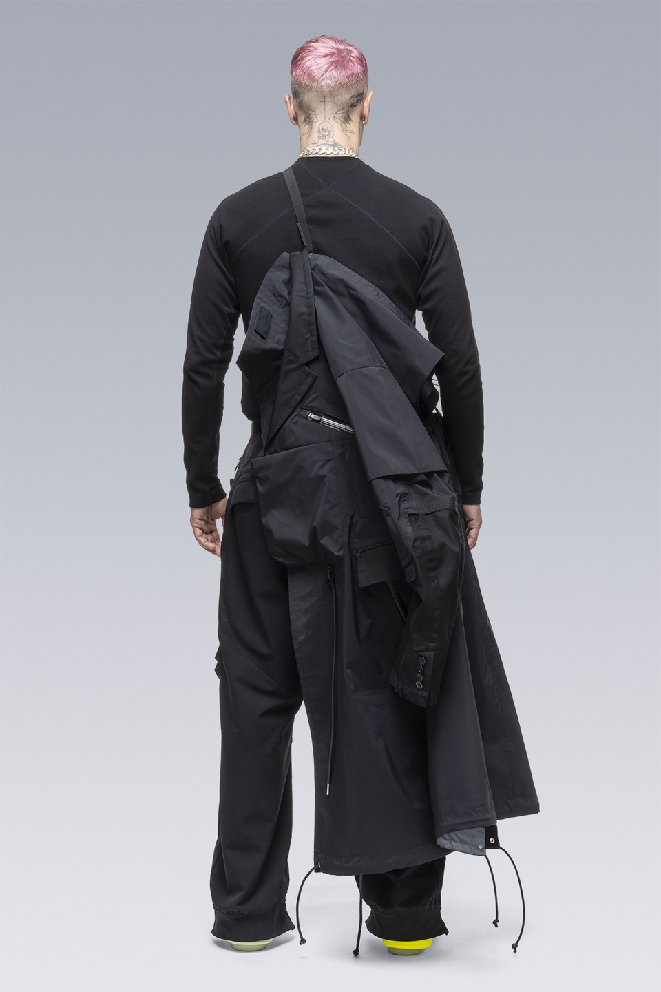 SAC-J2760 sacai / ACRONYM Trench Coat Black - 27