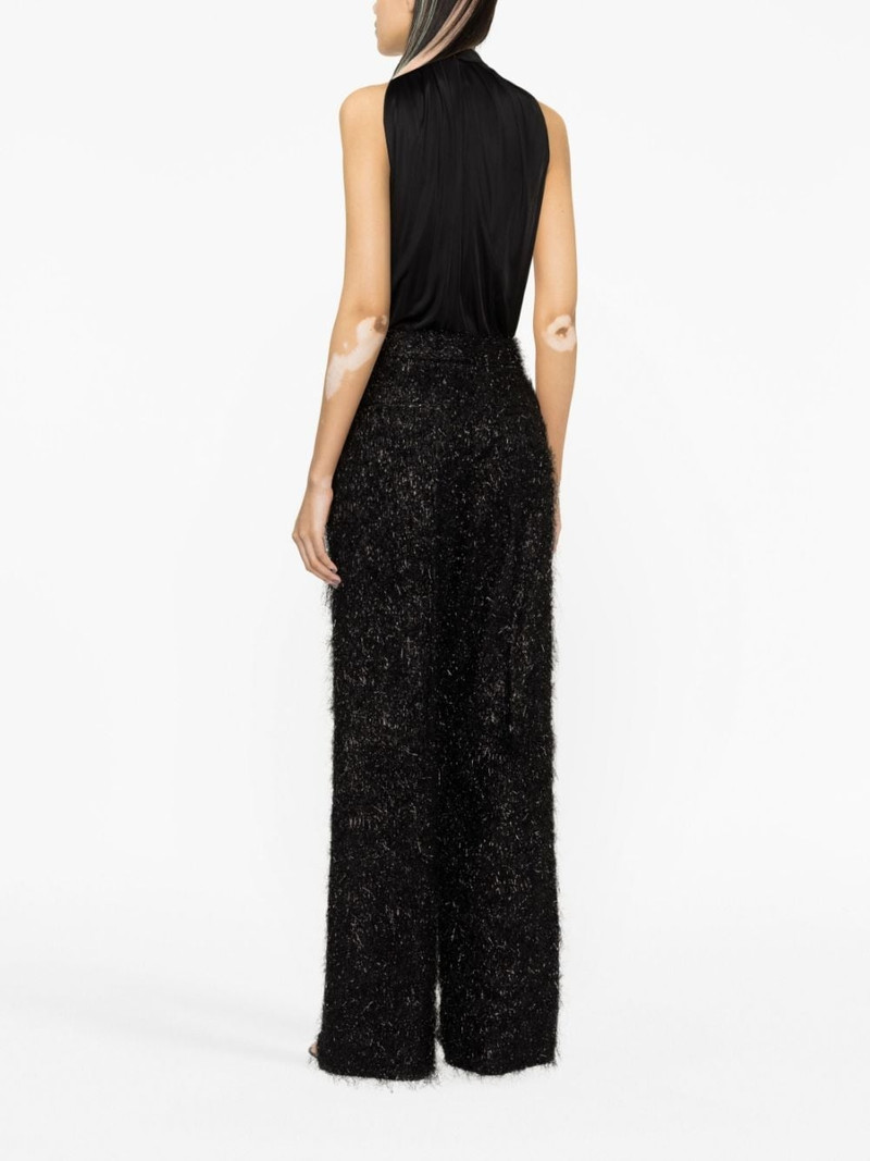 fuzzy wide-leg trousers 3